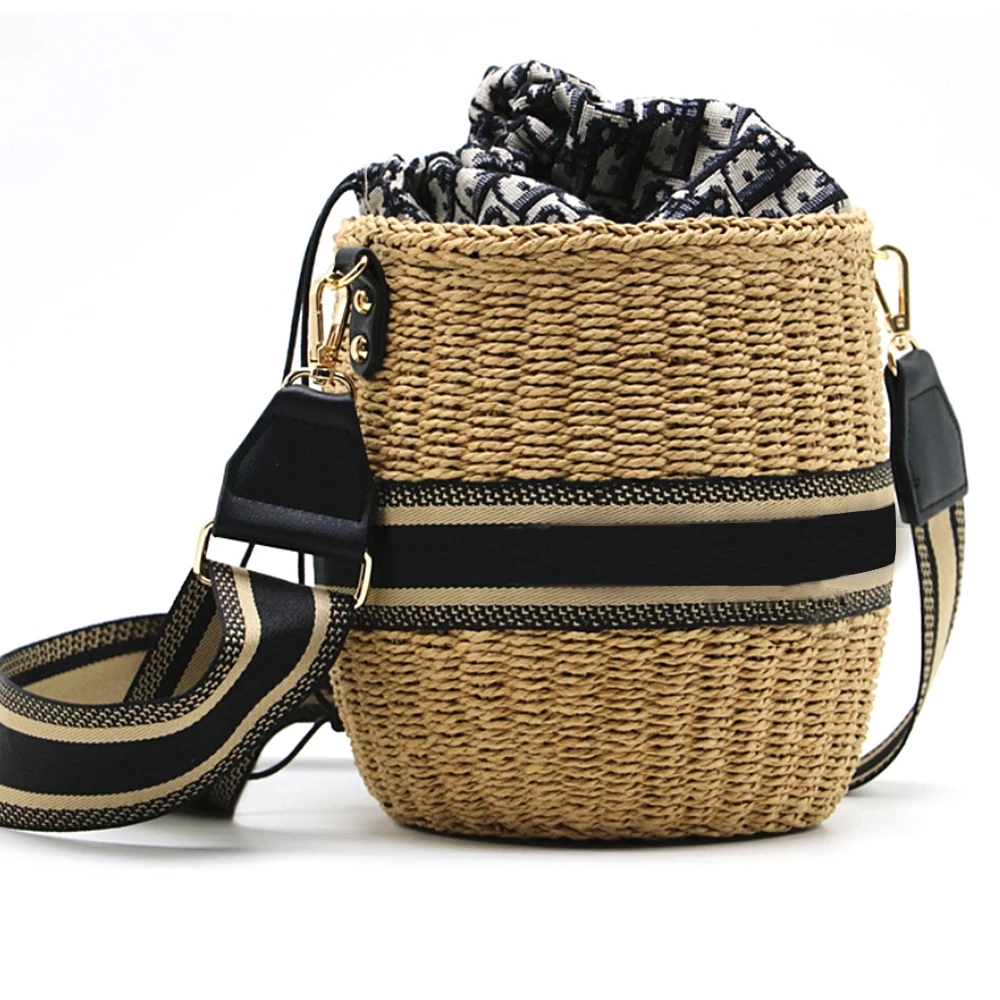Summer Designer Bags Women Handbags The New Paper Rope Drum Woven One Shoulder Straw Bag Luxury Handbag
Summer Designer Bags Women Handbags The New Paper Rope Drum Woven One Shoulder Straw Bag Luxury Handbag