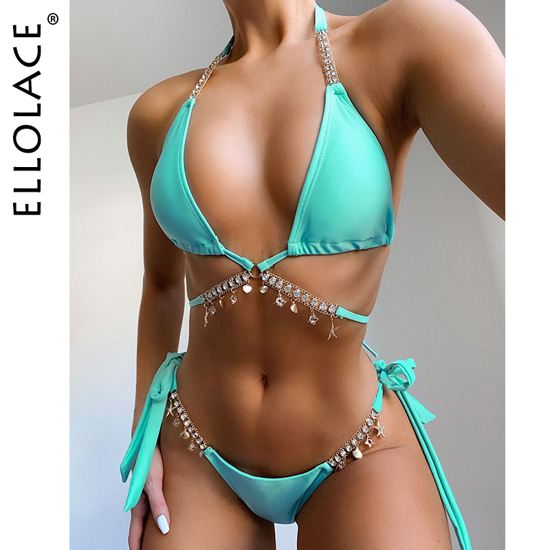 Ellolace Diamond Bikini Crystal Swimwear Metal Chain Womens Swimsuit Bathing Suit 2021 Aristocratic Bikini Push Up Bikinis
Ellolace Diamond Bikini Crystal Swimwear Metal Chain Womens Swimsuit Bathing Suit 2021 Aristocratic Bikini Push Up Bikinis