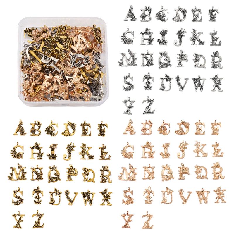 Charms 3set Alloy Pendants Cadmium Free Lead Alphabet With Flower Letter A~Z Mixed Color For Jewelry Making DIY 26pcs/set, Bronze;silver
Charms 3set Alloy Pendants Cadmium Free Lead Alphabet With Flower Letter A~Z Mixed Color For Jewelry Making DIY 26pcs/set, Bronze;silver