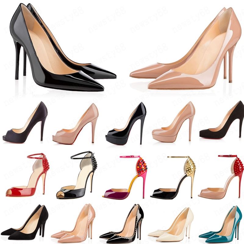 2020 Red bottom fashion high heels for women party wedding triple black nude yellow pink glitter spikes Pointed Toes Pumps Dress shoes
2020 Red bottom fashion high heels for women party wedding triple black nude yellow pink glitter spikes Pointed Toes Pumps Dress shoes