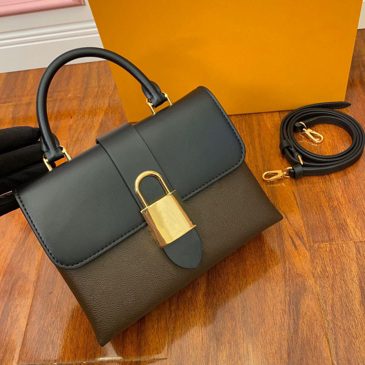 LOCKY BB Laxury Handbags Women Bags High Quality Leather Shoulder Bag Brand 2021, Brown
LOCKY BB Laxury Handbags Women Bags High Quality Leather Shoulder Bag Brand 2021, Brown