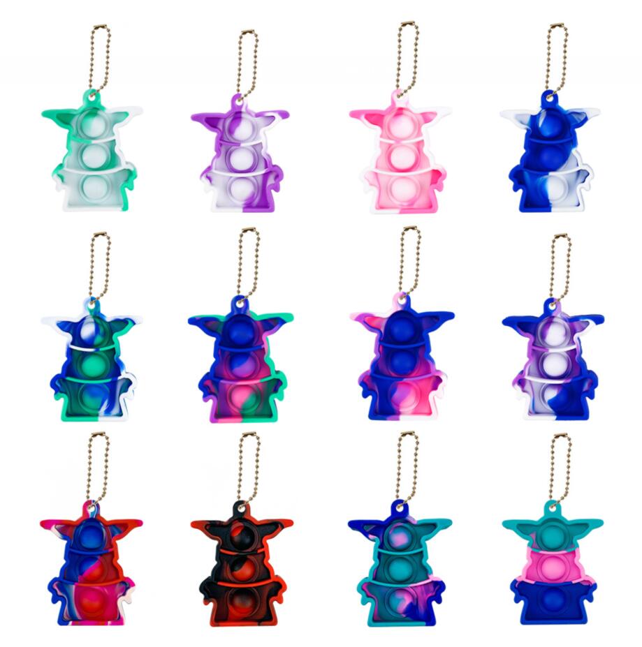 Fashion push bubble keychain Fidget Toys tie dye decompression toy mini simple dimple silicone car bag Keychains stress relief wholesale
Fashion push bubble keychain Fidget Toys tie dye decompression toy mini simple dimple silicone car bag Keychains stress relief wholesale