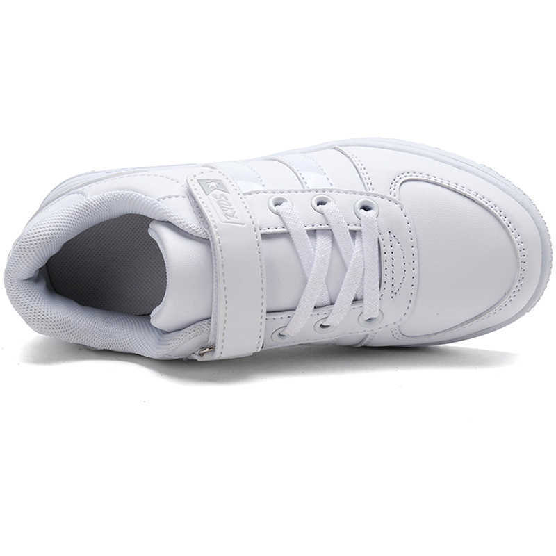 Boys Non-slip Fashion Sneakers Children Casual Shoes Boys Child Flats Kids Shoes Rubber Girls Students Unisex Walking Shoe White Y0809