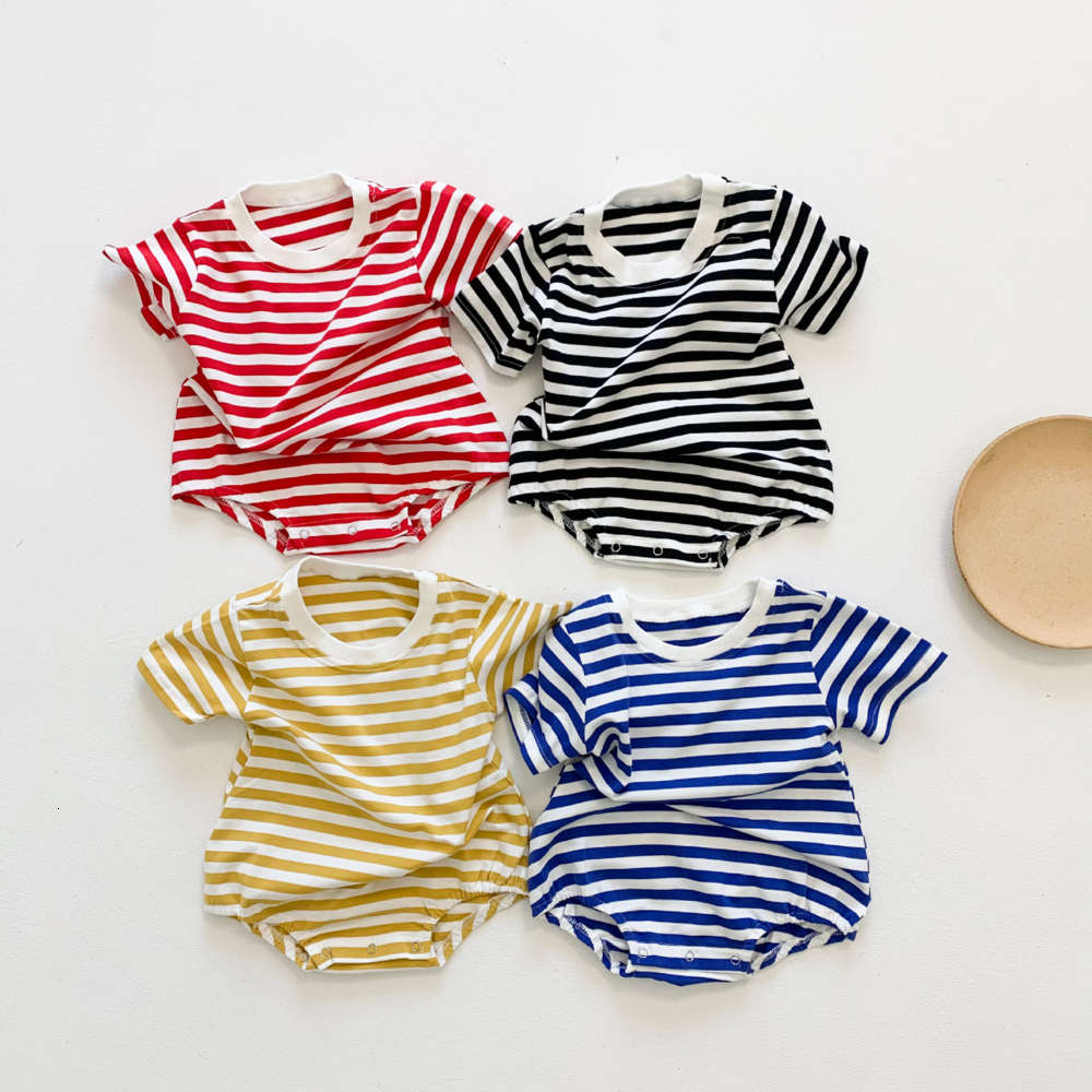 20 summer baby's Short Sleeve Striped climbing suit leisure boys and girls' outing, White
20 summer baby's Short Sleeve Striped climbing suit leisure boys and girls' outing, White