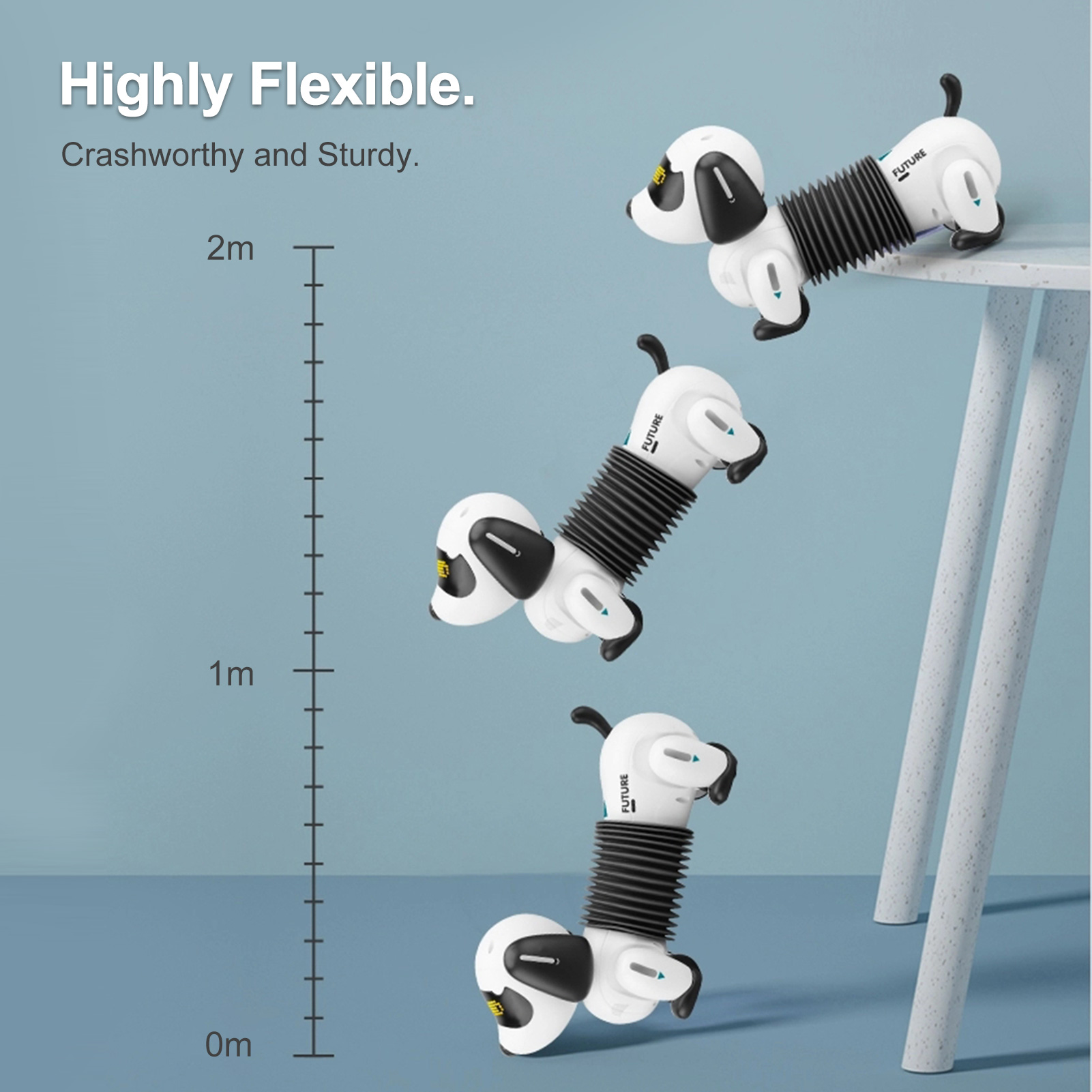 Electronics RobotsLE NENG TOYS K22 RC Robot Dog RC Robotic Stunt Puppy Electronic Pet Programmable Robot with Sound for Kids RC