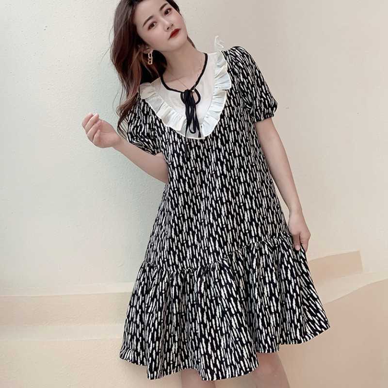 French Retro Style Floral Chiffon Dresses Summer Elegant Ruffles Puff Sleeve Casual Vacation Party Dress Robe 210526, Black
French Retro Style Floral Chiffon Dresses Summer Elegant Ruffles Puff Sleeve Casual Vacation Party Dress Robe 210526, Black