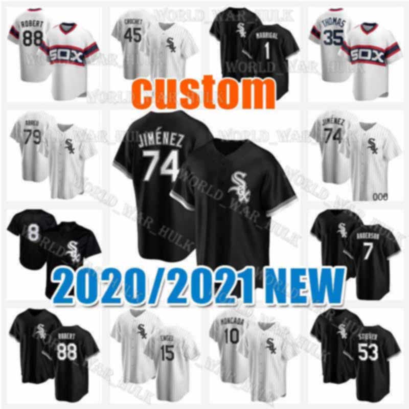 Chicago White Custom Sox Jersey 74 Eloy Jimenez 7 Tim Anderson 8 Bo Jackson Jiménez 88 Luis Robert 35 Frank Thomas Yoan Moncada 002, Blue;black
Chicago White Custom Sox Jersey 74 Eloy Jimenez 7 Tim Anderson 8 Bo Jackson Jiménez 88 Luis Robert 35 Frank Thomas Yoan Moncada 002, Blue;black