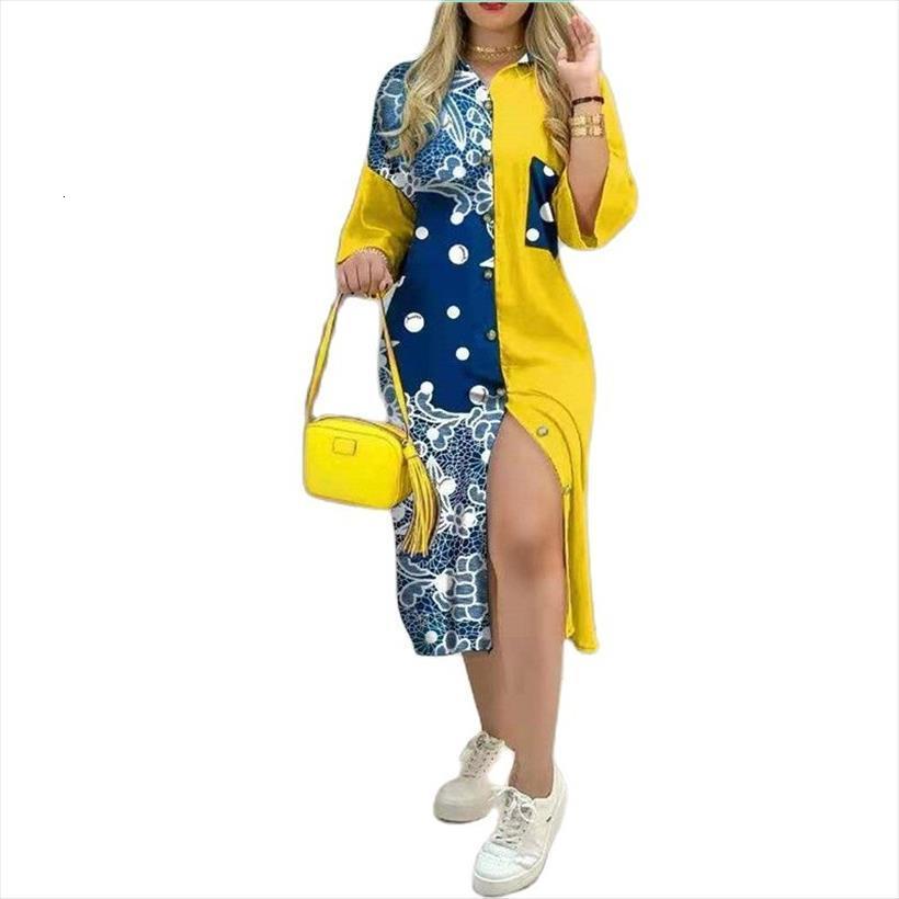 print shirt fashion casual pocket women dress button long sleeve plus size loose spring summer splice ladies clothing, Black;gray
print shirt fashion casual pocket women dress button long sleeve plus size loose spring summer splice ladies clothing, Black;gray