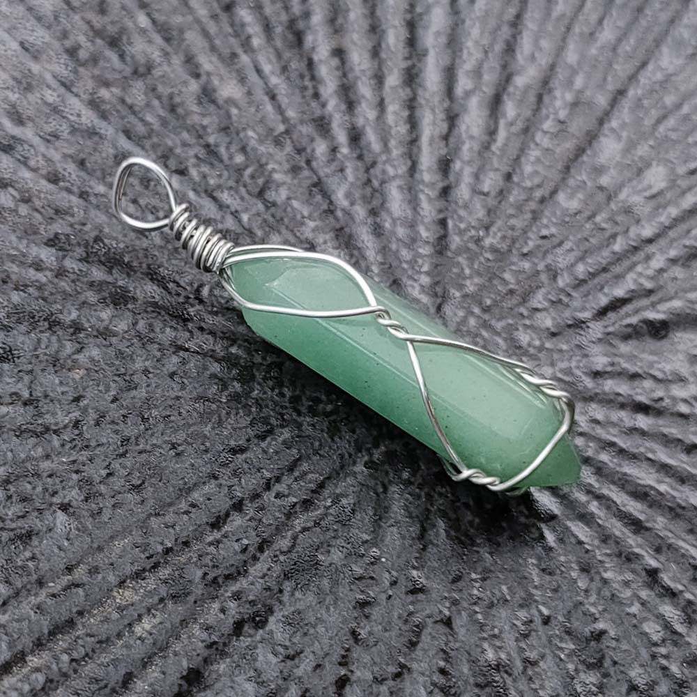 Fashion Silver Plated Hexagon Healing Crystal Necklace Opal Turquoise Natural Stone pink Quartz Chakra Necklaces Jewelry