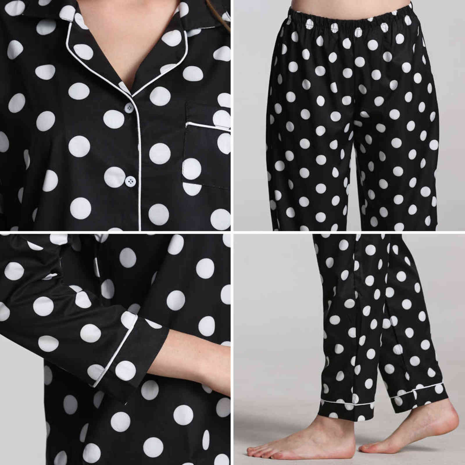 Women's Pajamas Set Soft Pyjamas Plus Size Women's Clothes Homewear Spring Sleepwear 2 Piece Set Sleeping Shirt Home Wear 211112wtt