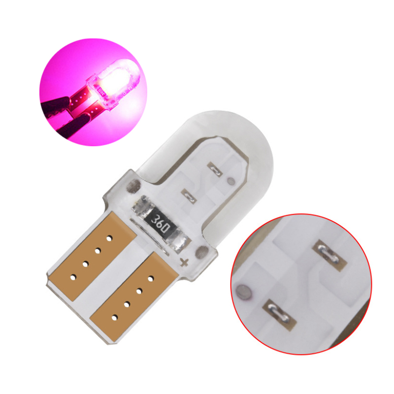100Pcs Purple T10 168 194 W5W COB 4 Chips Silicone LED Car Bulbs For Clearance Lamps License Plate Lights 12V
100Pcs Purple T10 168 194 W5W COB 4 Chips Silicone LED Car Bulbs For Clearance Lamps License Plate Lights 12V