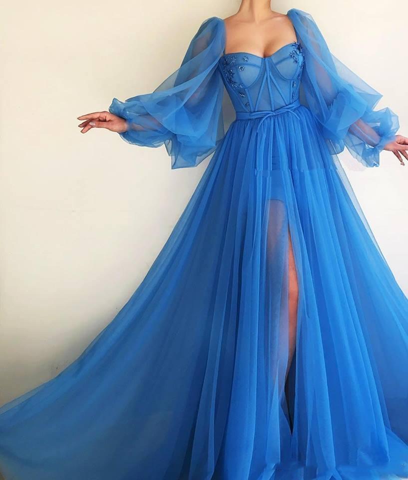 Blue Sexy A Line Prom Dress Sweetheart Long Sleeves Tulle High Side Split Long Formal Sexy Special Occasion Dresses Pleated Formal Evening P, Black
Blue Sexy A Line Prom Dress Sweetheart Long Sleeves Tulle High Side Split Long Formal Sexy Special Occasion Dresses Pleated Formal Evening P, Black