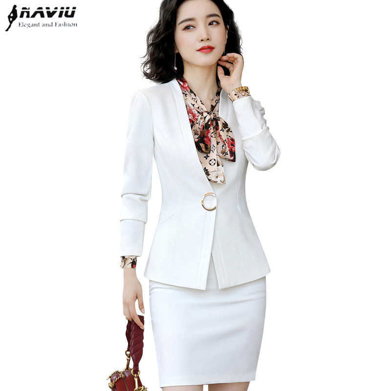 Professional Women Suit Autumn Winter Fashion Black White Long Sleeve Blazer and Skirt Office Ladies Work Wear 210604, Black coat and skirt
Professional Women Suit Autumn Winter Fashion Black White Long Sleeve Blazer and Skirt Office Ladies Work Wear 210604, Black coat and skirt
