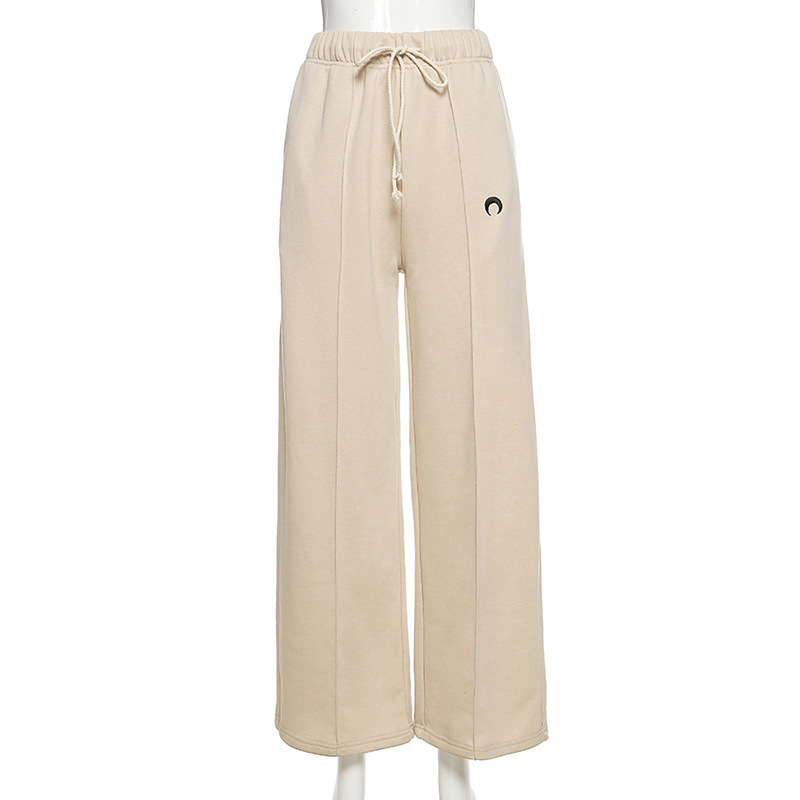 Casual Loose Wide Leg Pants Women Syle High Waisted Trousers Joggers Sweat Femme 210422