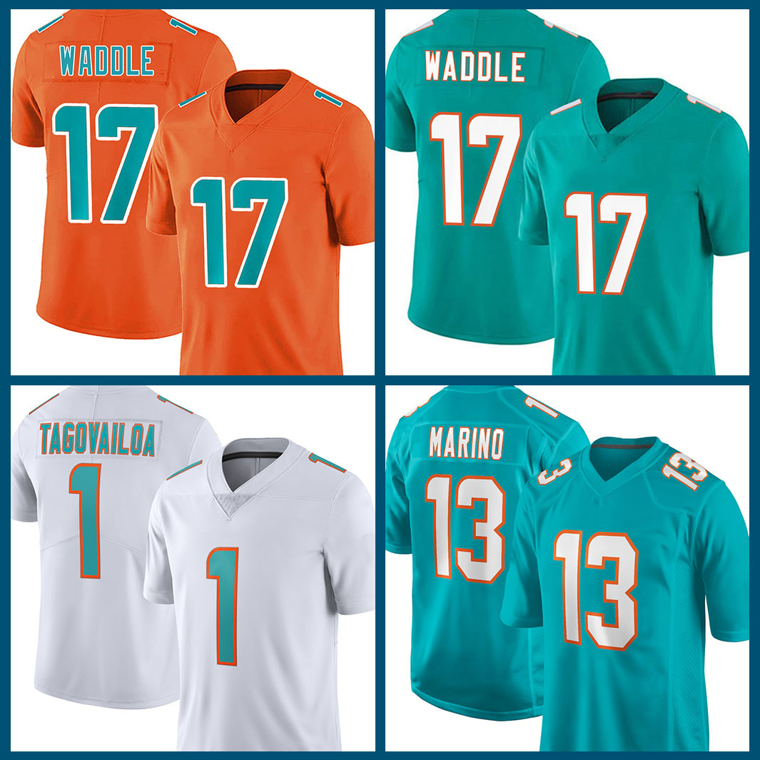 Miami Dolphins NFL 1 Tua Tagovailoa American football Jersey 17 Jaylen Waddle 13 Dan Marino 25 Xavien Howard 15 Jaelan Phillips 12 Bob Griese 85 Mark Duper Cameron Wake, Youth(size:s-xl)-haitun
Miami Dolphins NFL 1 Tua Tagovailoa American football Jersey 17 Jaylen Waddle 13 Dan Marino 25 Xavien Howard 15 Jaelan Phillips 12 Bob Griese 85 Mark Duper Cameron Wake, Youth(size:s-xl)-haitun