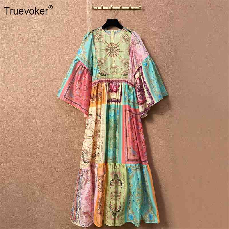 Truevoker Spring Runway Cotton Holiday Dres Full Sleeve Multicolor Totem Print Ankle Length Lady Prom Dresses 210602, Multi
Truevoker Spring Runway Cotton Holiday Dres Full Sleeve Multicolor Totem Print Ankle Length Lady Prom Dresses 210602, Multi