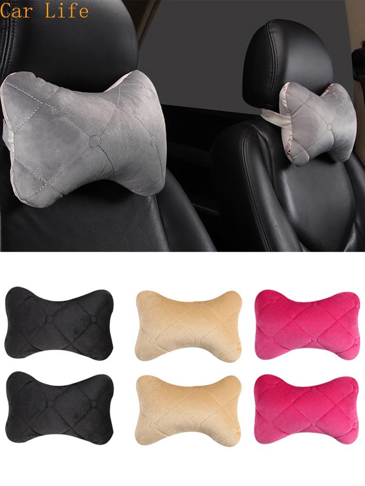 Seat Cushions 2pcs Car Neck Pillows Both Side Silk Cotton Headrest Cushion Filled Fiber Head Rest Pillow Solid Color
Seat Cushions 2pcs Car Neck Pillows Both Side Silk Cotton Headrest Cushion Filled Fiber Head Rest Pillow Solid Color