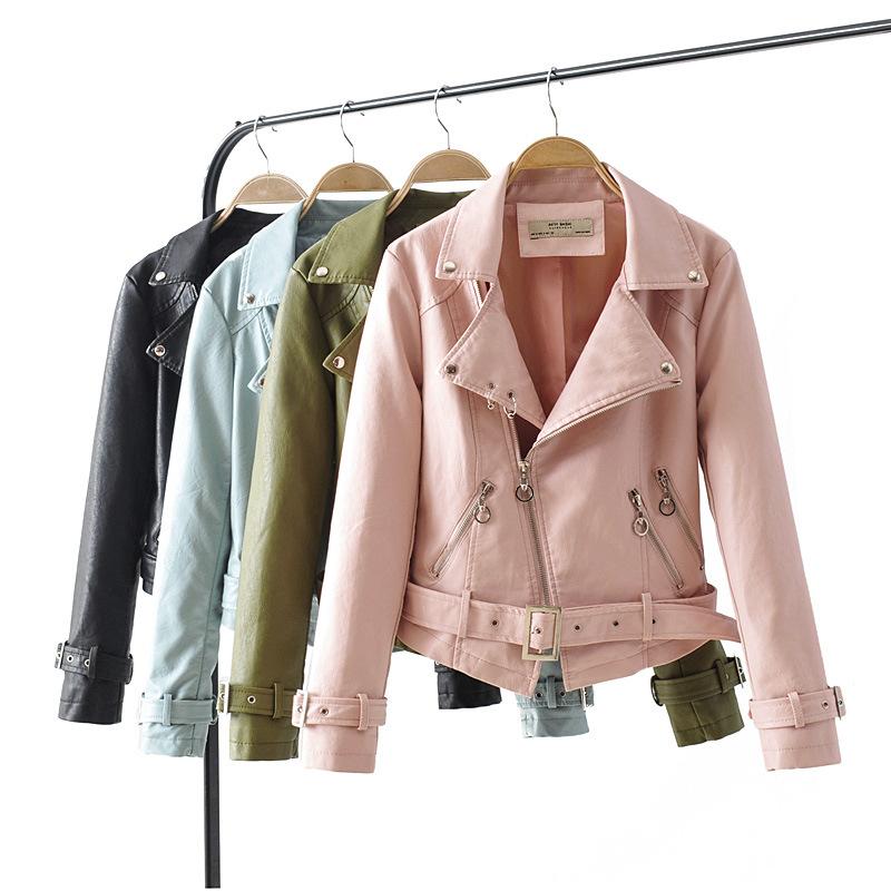 Women's Leather & Faux Motorcycle Style Women Coat Spring Autumn Casual Pu Female Multi-color Jacket Top, Black
Women's Leather & Faux Motorcycle Style Women Coat Spring Autumn Casual Pu Female Multi-color Jacket Top, Black