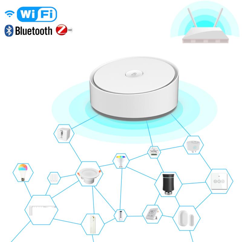 Tuya Multi-mode Gateway WiFi+Bluetooth+ZigBee Multi-protocol Communication Support Alexa Google Home Smart Control
Tuya Multi-mode Gateway WiFi+Bluetooth+ZigBee Multi-protocol Communication Support Alexa Google Home Smart Control