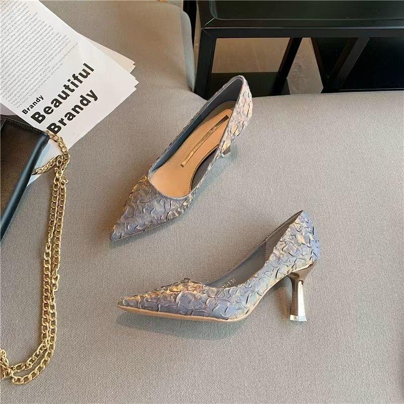 Dress Shoes Women Heels High Women's Fashion Spring Summer 2021 Chaussure Femme Zapatos Mujer, Black heel 7cm high
Dress Shoes Women Heels High Women's Fashion Spring Summer 2021 Chaussure Femme Zapatos Mujer, Black heel 7cm high