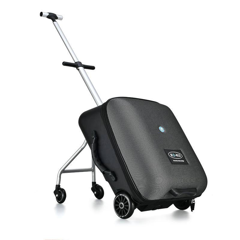 20" Inch Kids Aluminum Carry On Luggage Valise Enfant Trolley Sit Scooter Travel Suitcase Separable Koffer Maleta Cabina Suitcases