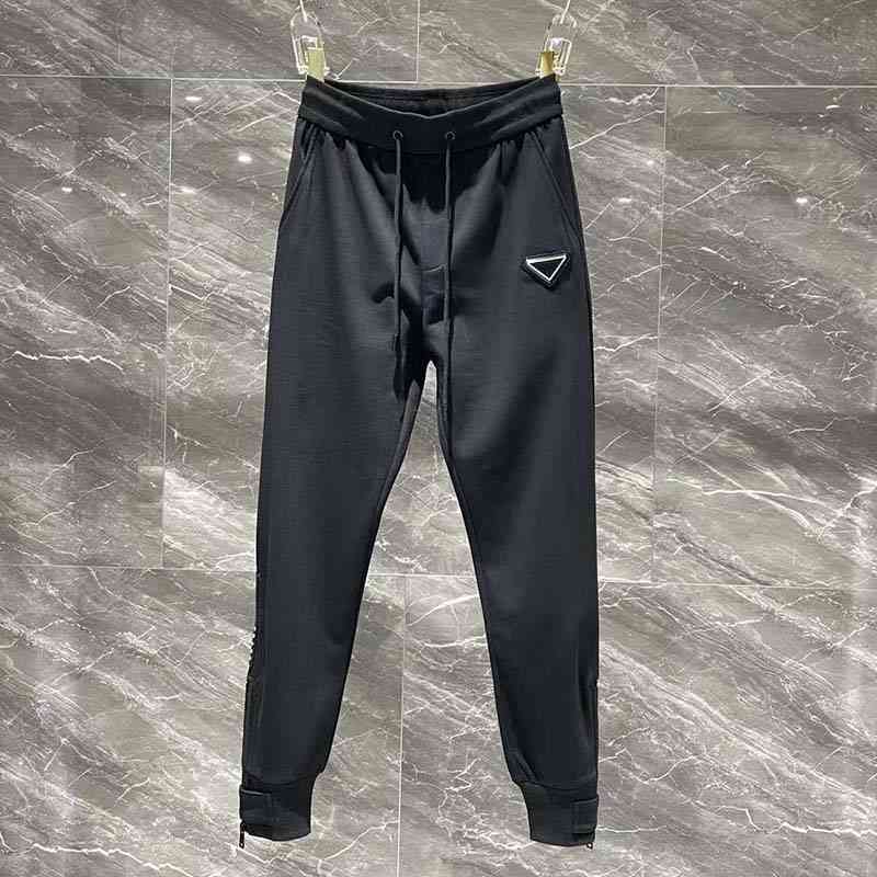 21ss France Mens designer pants fashion Italy pant letter triangle men women casual cotton Baseball pants black 05
21ss France Mens designer pants fashion Italy pant letter triangle men women casual cotton Baseball pants black 05