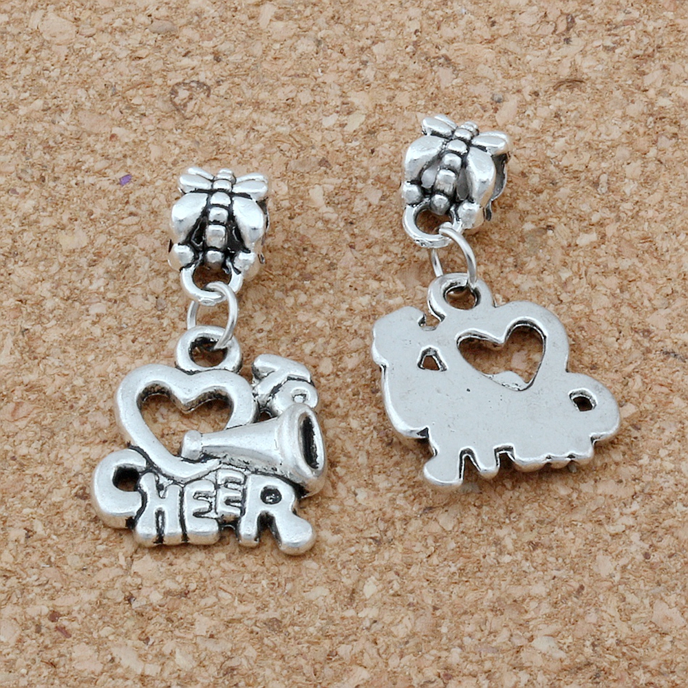 150pcs Cheerleader Heart I Love to Cheer Handmade Metal Charms Pendants DIY Jewelry Making Accessories A-660
150pcs Cheerleader Heart I Love to Cheer Handmade Metal Charms Pendants DIY Jewelry Making Accessories A-660