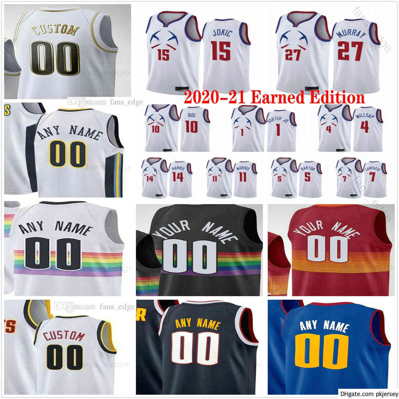 2021 Earned Edition Printed Aaron 50 Gordon 15 Jokic Jamal 27 Murray Nikola 1 Porter Jr. Facundo 7 Campazzo Denver Men Nuggets Woman Kids Yo, Black;red
2021 Earned Edition Printed Aaron 50 Gordon 15 Jokic Jamal 27 Murray Nikola 1 Porter Jr. Facundo 7 Campazzo Denver Men Nuggets Woman Kids Yo, Black;red