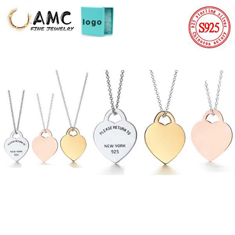 gift box AMC Tiff 925 Silver Multicolor Size Pendant Necklace Female Jewelry Superb Craftsmanship Official Logo Classic Blue Heart
gift box AMC Tiff 925 Silver Multicolor Size Pendant Necklace Female Jewelry Superb Craftsmanship Official Logo Classic Blue Heart