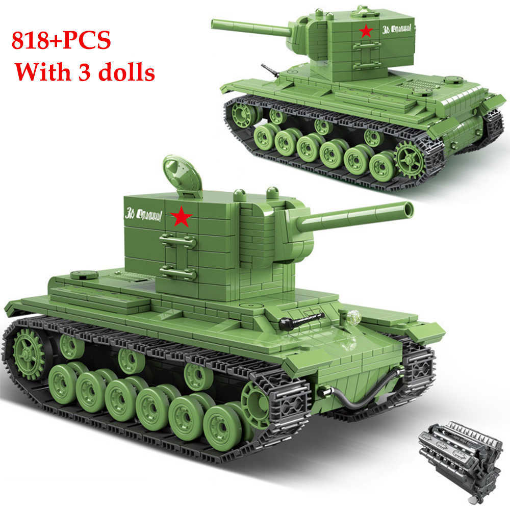 WW2 KV-1 KV-2 Heavy Tank Bricks Set Soviet Russia Military Panzer Tanks Building Blocks Army DIY Figure Toy Gifts For Children Q0624
WW2 KV-1 KV-2 Heavy Tank Bricks Set Soviet Russia Military Panzer Tanks Building Blocks Army DIY Figure Toy Gifts For Children Q0624