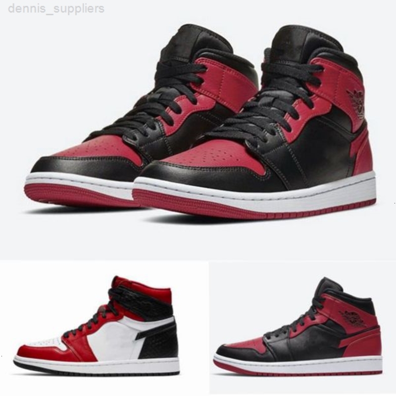 NEW 1 Retro Mid Men baskeball shoes Bred red black Trainer Sports Sneakers 554724-074
NEW 1 Retro Mid Men baskeball shoes Bred red black Trainer Sports Sneakers 554724-074