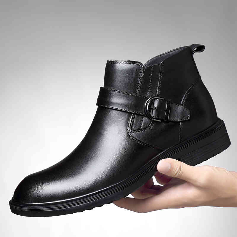 dress shoes men genuine leather winter boots plus velvet warm snow ankle for business 5t6r, Black
dress shoes men genuine leather winter boots plus velvet warm snow ankle for business 5t6r, Black