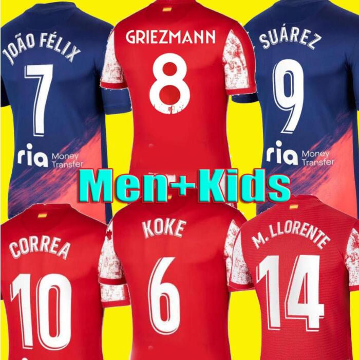 2021 2022 suarez griezmann Soccer Jerseys Lemar TRIPPIER football shirts CORREA CARRASCO Kids kits Breathable, Black;yellow
2021 2022 suarez griezmann Soccer Jerseys Lemar TRIPPIER football shirts CORREA CARRASCO Kids kits Breathable, Black;yellow
