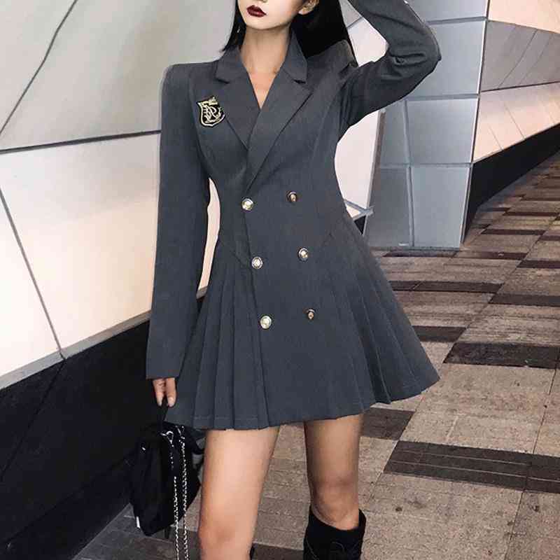Casual Dresses Luck A Women Autumn A-line Blazer Plaid Female Harajuku Preppy Style Japanese JK Notched Vestidos Double Breasted CTJV, 1# shoe box
Casual Dresses Luck A Women Autumn A-line Blazer Plaid Female Harajuku Preppy Style Japanese JK Notched Vestidos Double Breasted CTJV, 1# shoe box