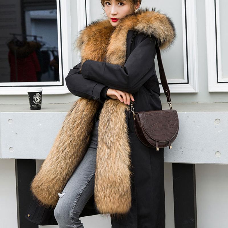 Women' Fur & Faux Detachable Hooded Parka Jacket Women Luxury Long Natural Raccoon Collar Muskrats Lining Coat
Women' Fur & Faux Detachable Hooded Parka Jacket Women Luxury Long Natural Raccoon Collar Muskrats Lining Coat