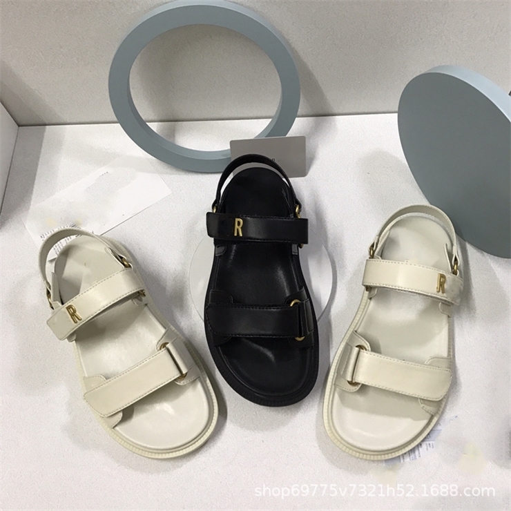 60% OFF designer slippers Metal letter Velcro sandals thick soled fairy style versatile Roman shoes, Black
60% OFF designer slippers Metal letter Velcro sandals thick soled fairy style versatile Roman shoes, Black