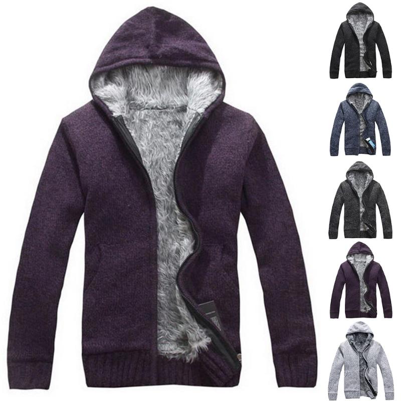 Men's Hoodies & Sweatshirts Winter Overcoat Man Fleece Keep Warm Casual Sweater Thick Zipper Jacket Long Sleeve Sweaters Knitcoat, Black
Men's Hoodies & Sweatshirts Winter Overcoat Man Fleece Keep Warm Casual Sweater Thick Zipper Jacket Long Sleeve Sweaters Knitcoat, Black