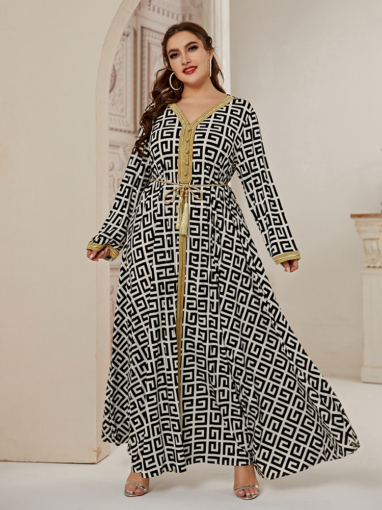 2021 Abaya Long Spring Womens Ladies Dresses Large Plus Size Fashion Elegant Stitching Ramadan Maxi Dress, Black
2021 Abaya Long Spring Womens Ladies Dresses Large Plus Size Fashion Elegant Stitching Ramadan Maxi Dress, Black