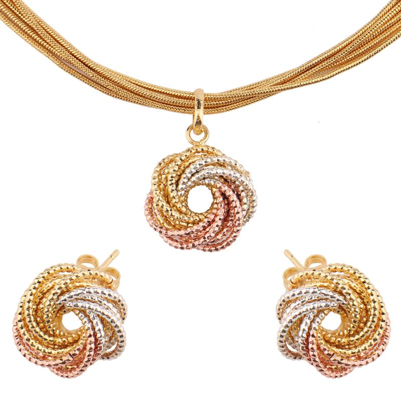 Earrings & Necklace Fashion Jewelry 2021 Sets For Women Pendant Twisted Circles Party Daily Anniversary, Silver 
Earrings & Necklace Fashion Jewelry 2021 Sets For Women Pendant Twisted Circles Party Daily Anniversary, Silver