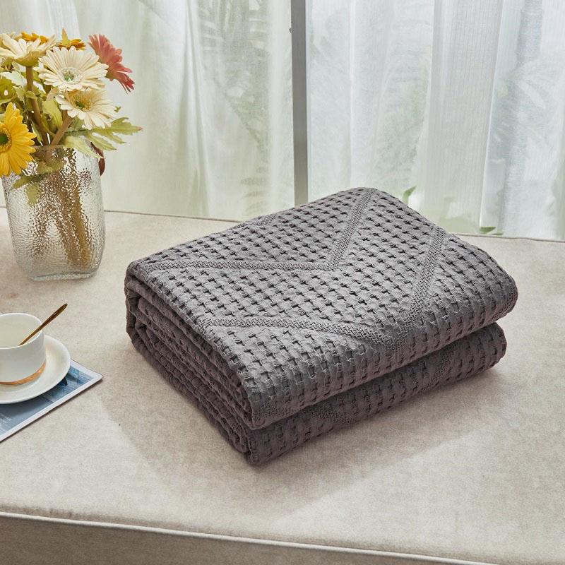 Japan Waffle Plaid Cotton Blanket Gauze Summer Quilt Air Condition Throw Blankets For Baby Kids Adult Bedspread Bed Cover