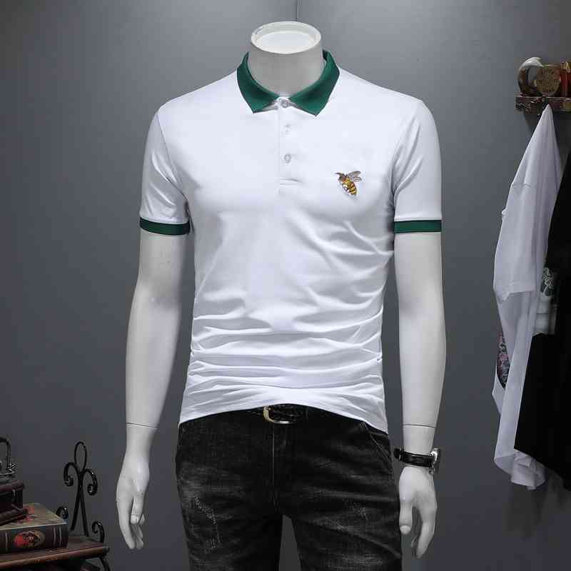 Men' Polos Trendy Business Casual Slim Lapel Short Sleeve T-Shirt Summer Button Fashion Polo Shirt Top WCPI, White
Men' Polos Trendy Business Casual Slim Lapel Short Sleeve T-Shirt Summer Button Fashion Polo Shirt Top WCPI, White