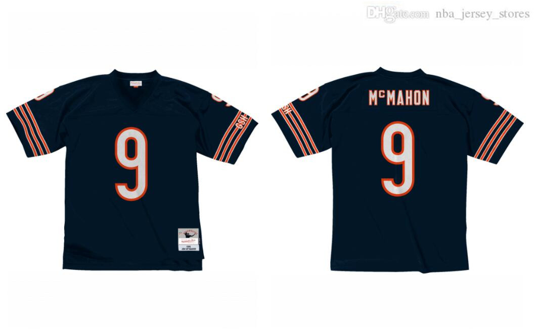 Stitched football Jersey 9 Jim McMahon 1985 Mitchell & Ness retro Rugby jerseys, Black;red
Stitched football Jersey 9 Jim McMahon 1985 Mitchell & Ness retro Rugby jerseys, Black;red