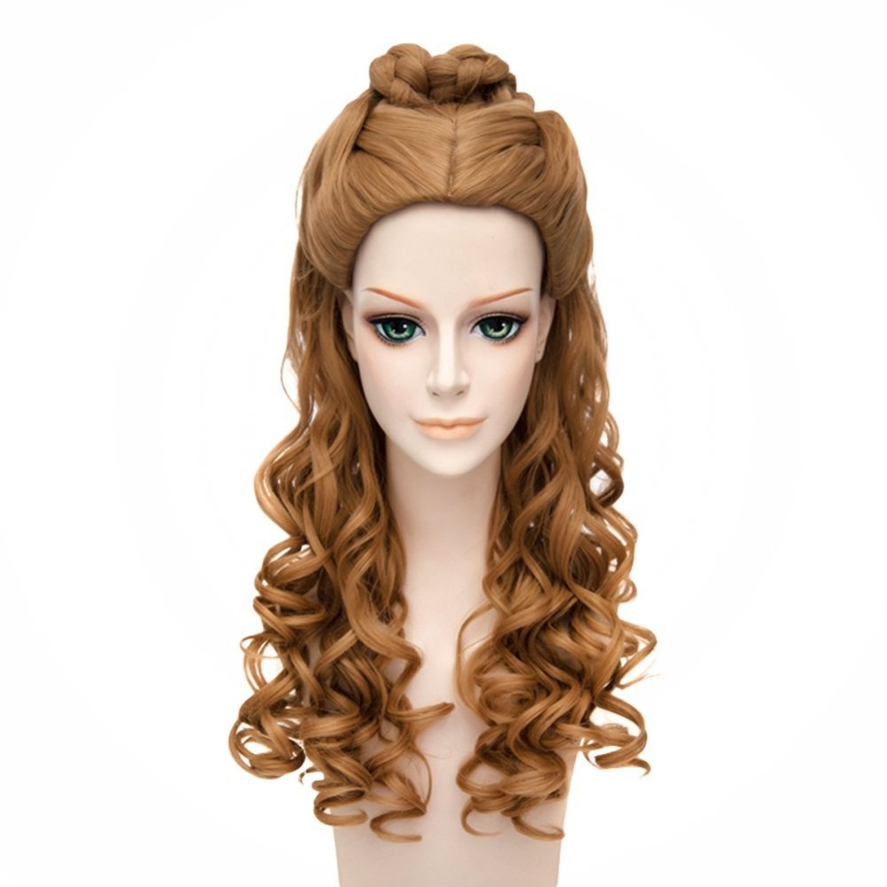 Womens Cinderella Live Action Movie Cosplay Wigs Belle Braided Long Curly Princess Costume Dress-Up Hair Wig (Brown) + Wig Cap, As the picture
Womens Cinderella Live Action Movie Cosplay Wigs Belle Braided Long Curly Princess Costume Dress-Up Hair Wig (Brown) + Wig Cap, As the picture