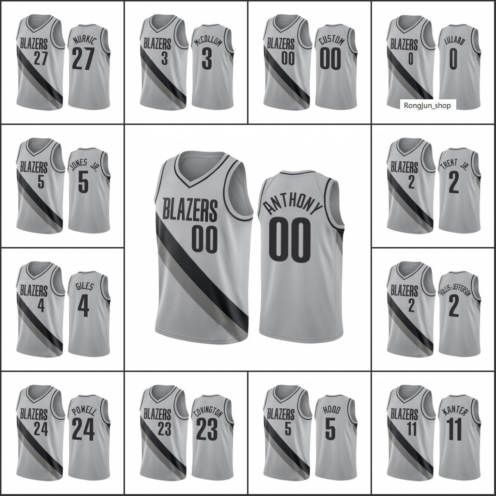 2021-22 75th Anniversary Printed Mens Basketball Portland Trail Carmelo Anthony C.J. McCollum Damian Lillard Norman Powell Jusuf Nurkic Blazer Custom Gray Jersey
2021-22 75th Anniversary Printed Mens Basketball Portland Trail Carmelo Anthony C.J. McCollum Damian Lillard Norman Powell Jusuf Nurkic Blazer Custom Gray Jersey