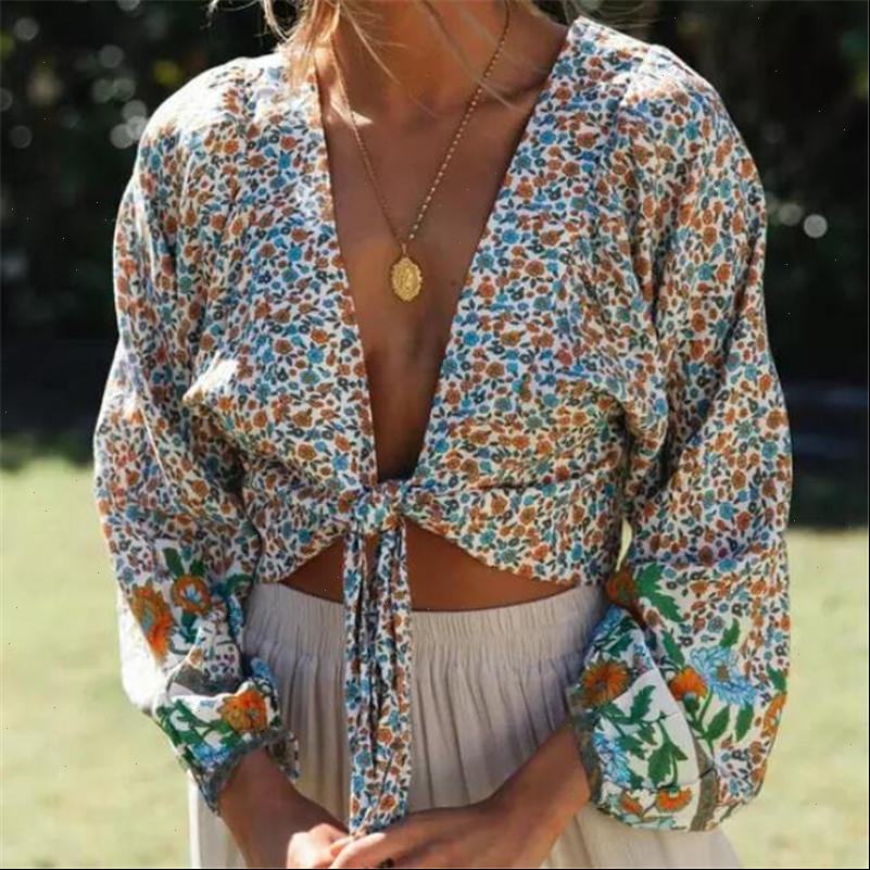 fashion women t shirts ladies tie knot front spring summer long sleeve bandage shirt low floral printed top, White
fashion women t shirts ladies tie knot front spring summer long sleeve bandage shirt low floral printed top, White