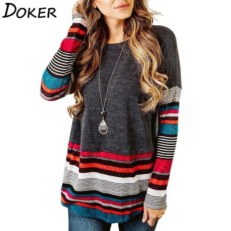 Stripe T Shirt Women Clothes Spring Fashion O Neck Long Sleeve Plus Size Tshirt Ladies Casual Loose Tee Femme Ropa Mujer 210603, Red
Stripe T Shirt Women Clothes Spring Fashion O Neck Long Sleeve Plus Size Tshirt Ladies Casual Loose Tee Femme Ropa Mujer 210603, Red