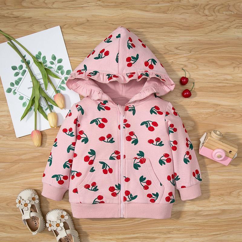 Jackets Spring Autumn Baby Girl Print Hoodie Zipper Coat Sweete Cherry Jacket Kid Clothing For Girls Fashion Sweater Outerwear, Blue;gray
Jackets Spring Autumn Baby Girl Print Hoodie Zipper Coat Sweete Cherry Jacket Kid Clothing For Girls Fashion Sweater Outerwear, Blue;gray