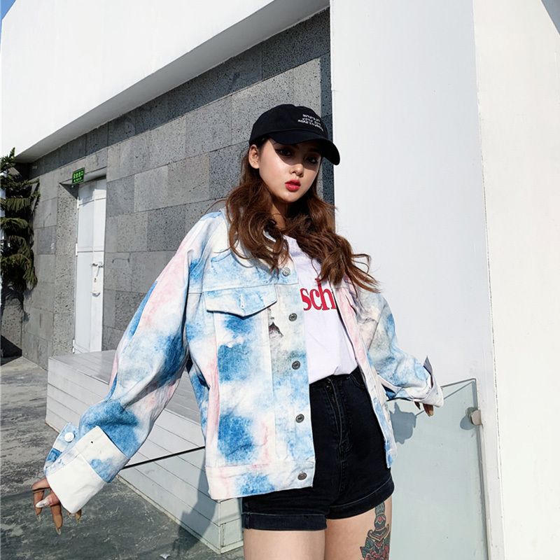 Oversized Denim Jacket Women Plus Size Loose Coats And s Female Streetwear Jean Outerwear 210427