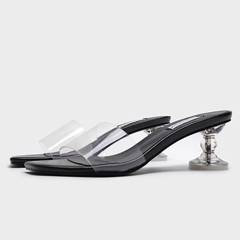 Slippers Transparent Heels For Women Sexy PVC Jelly Crystal Heel Square Toe Mules Elegant Black Party Pumps Fashion Lady
Slippers Transparent Heels For Women Sexy PVC Jelly Crystal Heel Square Toe Mules Elegant Black Party Pumps Fashion Lady