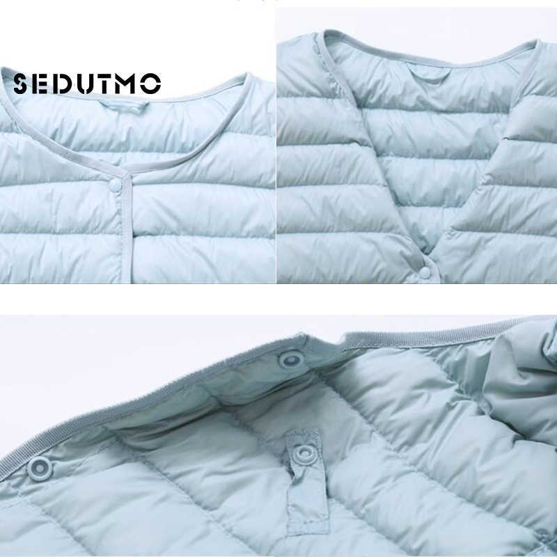 SEDUTMO Winter Women Duck Down Jacket Ultra Light Coat Short Autumn Slim Casual Puffer Outwear ED617 210923